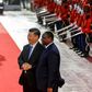 Le président Macky Sall en compagnie de son homologue Xi Jinping lors d'une visite de ce dernier au Sénégal