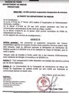 Ndingler- les travaux de la sedima suspendus
