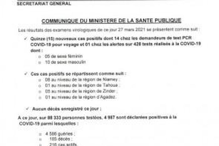 Ministère de la Santé Publique du Niger