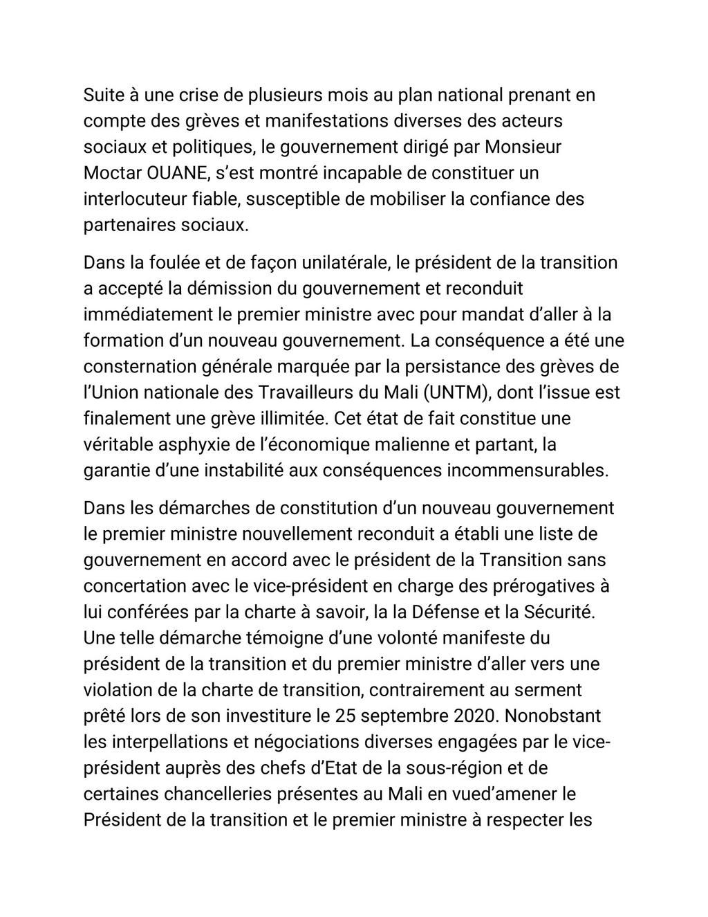 coup d'Etat Mali