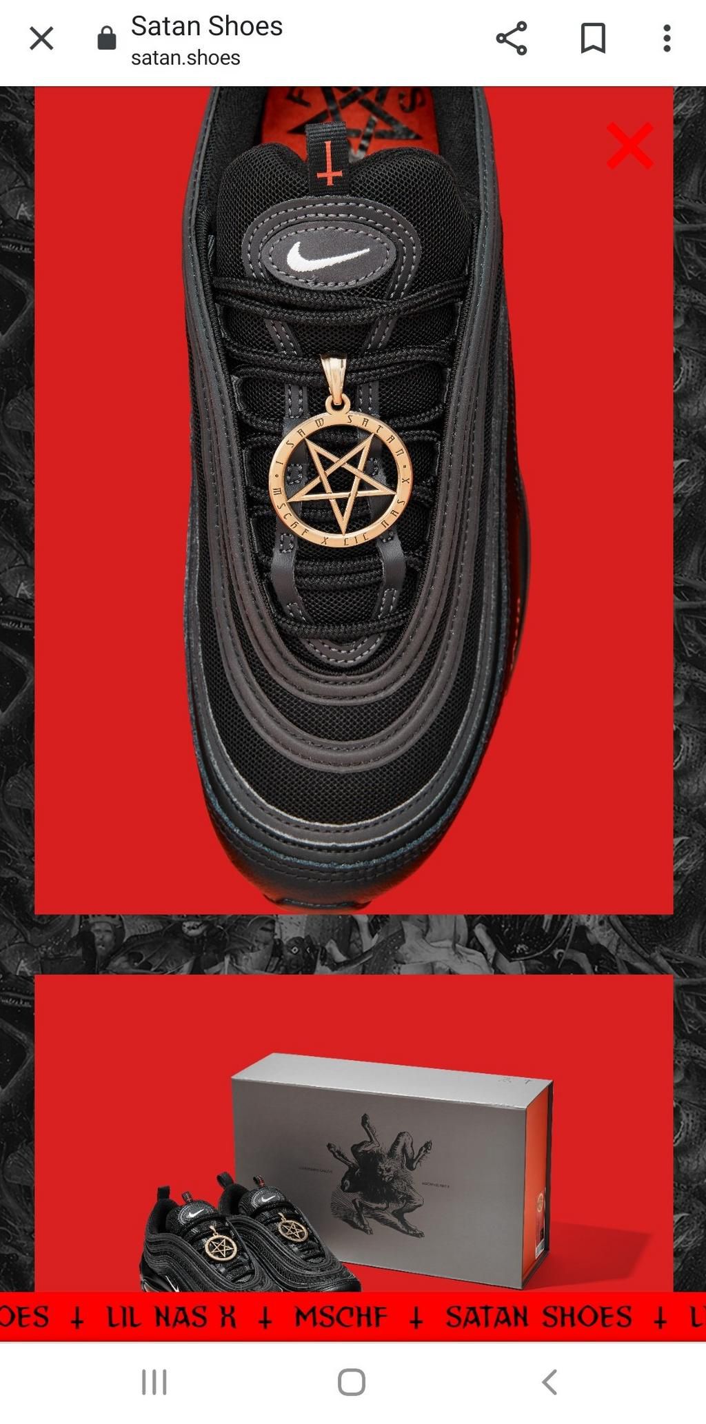 Lil Nas X satan shoes