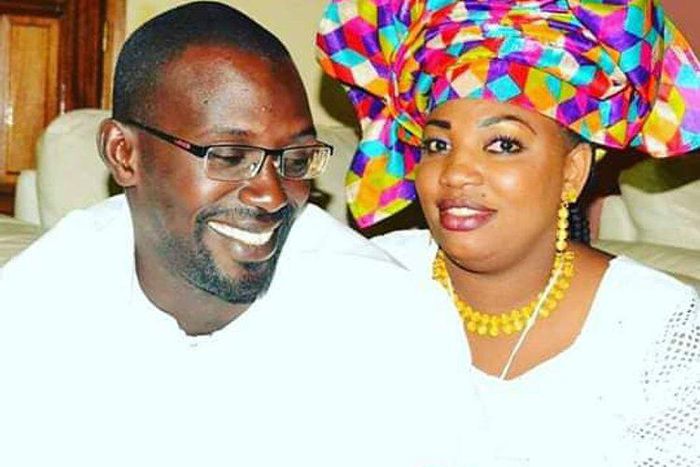 Aïda Mbacké tout sourire avec son époux Khadim Ndiaye