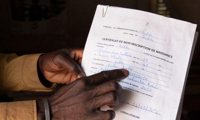 Certificat de non inscription de naissance