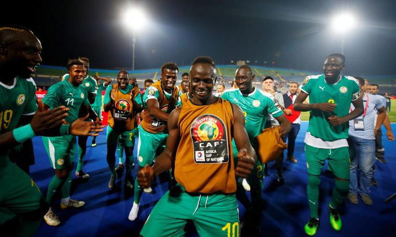 Les lions de la téranga célèbrent une victoire lors de la CAN 2019