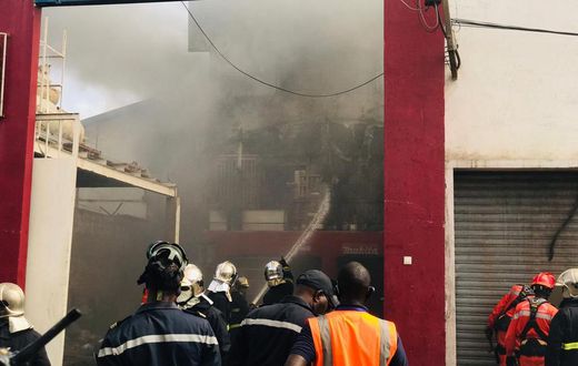 incendie PAD port de dakar