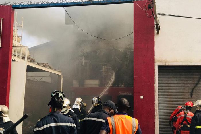 incendie PAD port de dakar