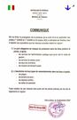 communiqué mesures barrières