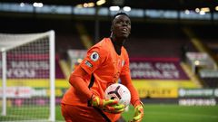 Edouard Mendy has played five games for Chelsea in the Premier League and Champions League since signing from Rennes, and has kept five clean sheets