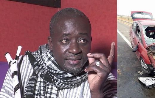 La voiture de Koromack Faye fait plusieurs tonneaux sur l'autoroute à péage
