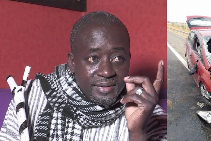 La voiture de Koromack Faye fait plusieurs tonneaux sur l'autoroute à péage