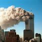 The Twin Towers up in smoke on September 11, 2001.