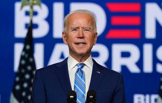 Joe Biden on November 4 in Wilmington, Delaware.