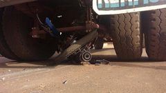 accident moto camion lg