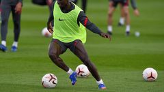 Sadio à l'entrainement