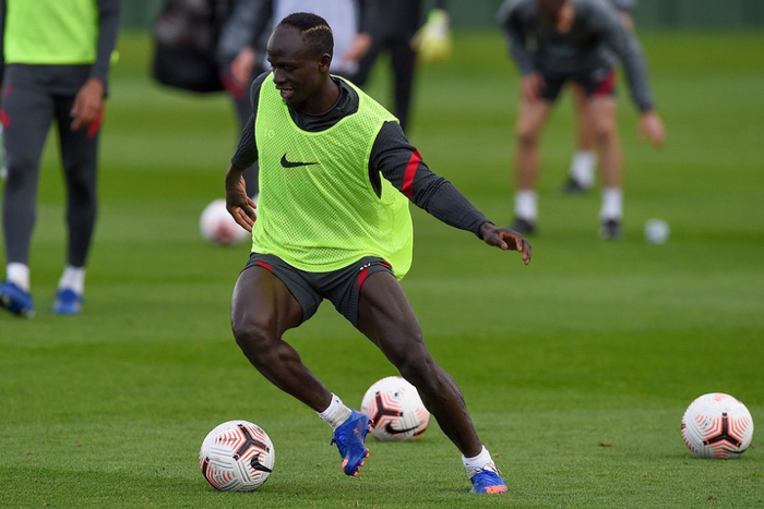 Sadio à l'entrainement
