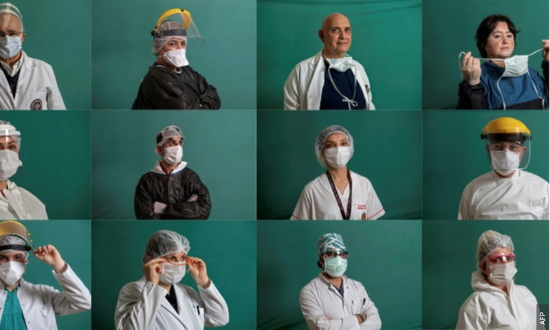 Les équipes médicales turques ont été en première ligne pour traiter les patients atteints de COVID-19 - mais la maladie s'est propagée, dépassant 34 000 cas et 725 décès lundi