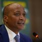 New CAF president Patrice Motsepe speaks Tuesday during a press conference in Johannesburg.