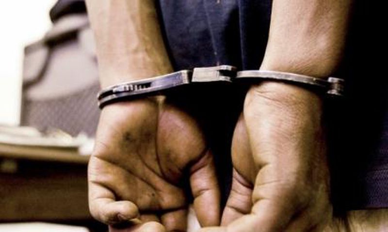 A man in handcuffs
