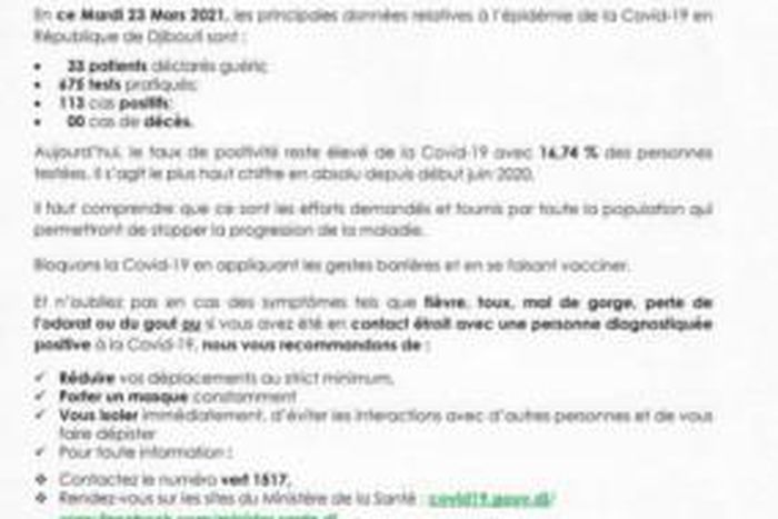 Ministere de la Santé de Djibouti