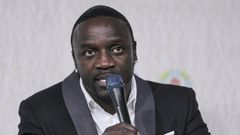 Akon at a climate conference in Morocco in 2016.