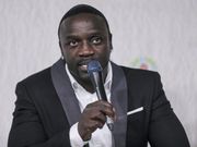 Akon lors d'une conférence sur le changement climatique en Afrique en 2016.
