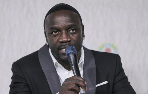 Akon at a climate conference in Morocco in 2016.