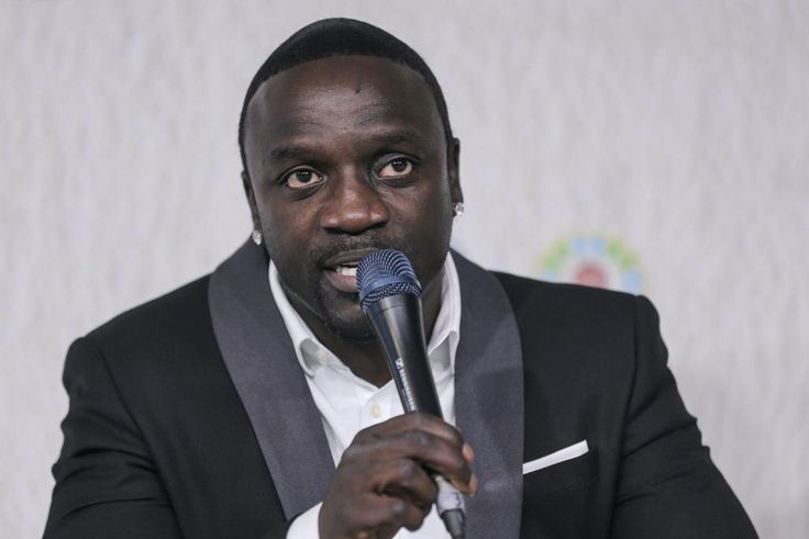 Akon at a climate conference in Morocco in 2016.