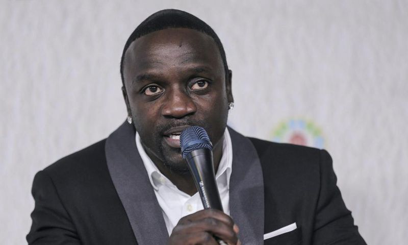 Akon at a climate conference in Morocco in 2016.