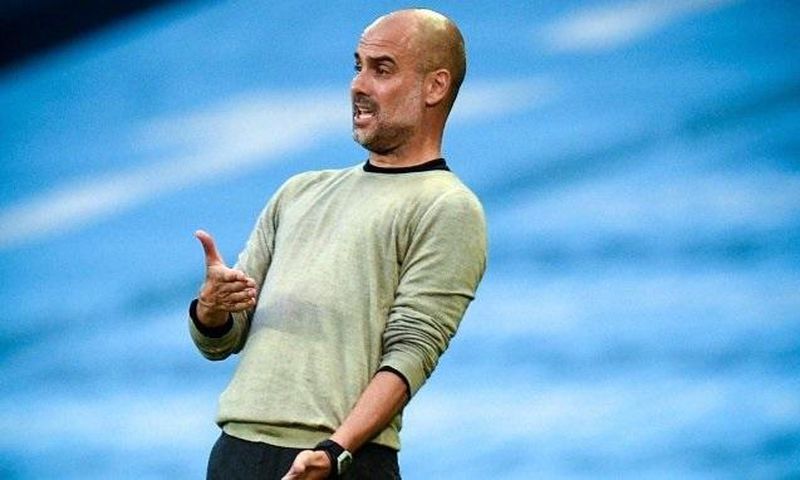 Pep Guardiola lors de Manchester City-Real Madrid©Maxppp