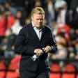 All over: Ronald Koeman during his final match in charge as Barcelona coach, a 1-0 loss at Rayo Vallecano on Wednesday