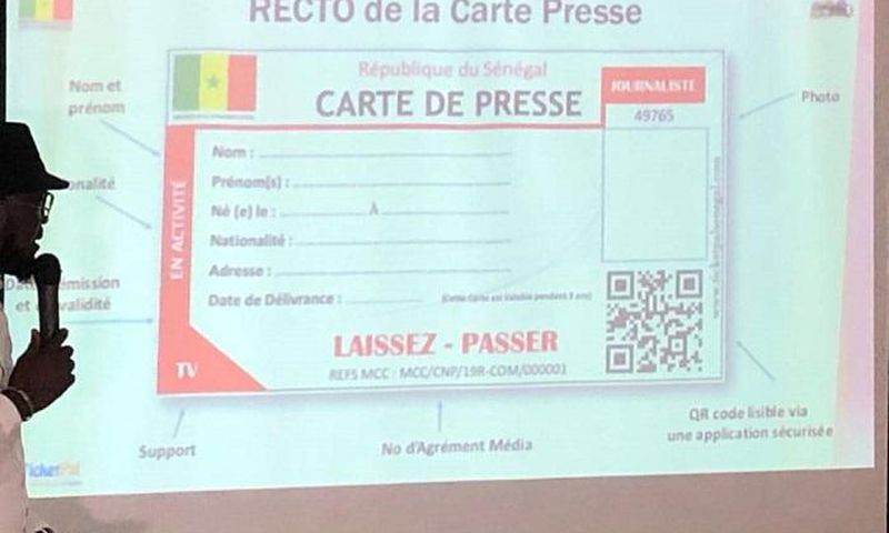 carte presse senegal