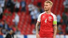 Denmark captain Simon Kjaer plays in Italy with AC Milan