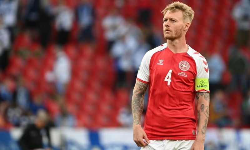 Denmark captain Simon Kjaer plays in Italy with AC Milan