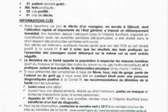 Ministere de la Santé de Djibouti