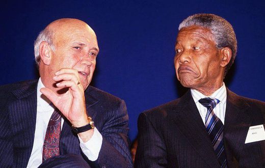 De Klerk et Nelson Mandela
