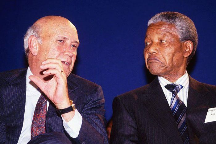 De Klerk et Nelson Mandela
