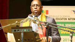 Le président Macky Sall lors de son discours à le fête de l'excellence en 2014