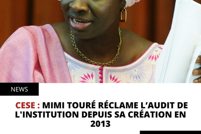 CESE : MIMI TOURÉ RÉCLAME L’AUDIT DE L'INSTITUTION DEPUIS SA CRÉATION EN 2013