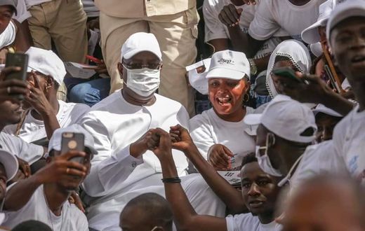 Le président Macky Sall en visite à Thiès