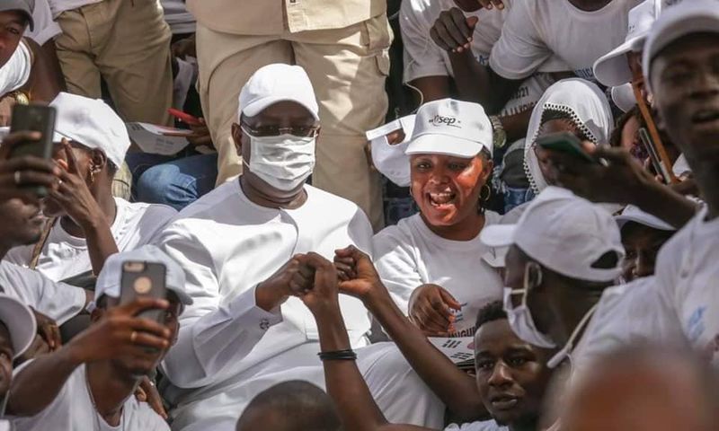 Le président Macky Sall en visite à Thiès