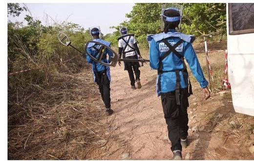 PLUS DE 450 MINES DÉTERRÉES SELON LE DIRECTEUR DU CENTRE NATIONAL ANTI-MINES