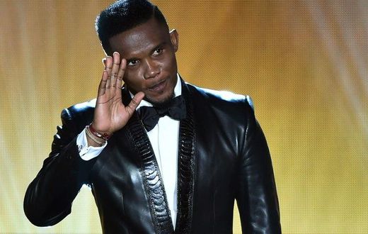 Samuel Eto'o at the 2015 FIFA Ballon d'Or award in Zurich on January 11, 2016