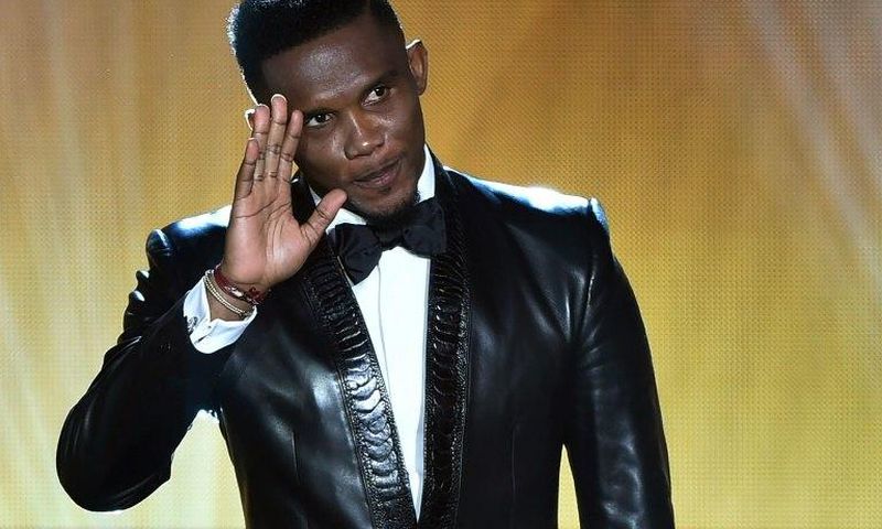 Samuel Eto'o at the 2015 FIFA Ballon d'Or award in Zurich on January 11, 2016