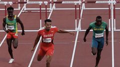 Louis François Mendy termine 7e au 110m haies série avec un temps de 14'83