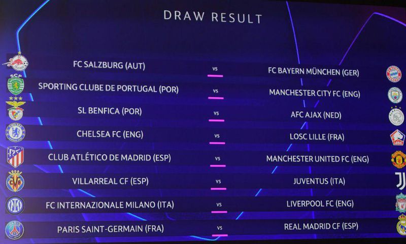 PSG will play Real Madrid and Liverpool take on Inter Milan in two of the standout ties in the revised Champions League last-16 draw