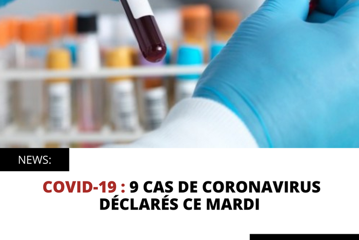 COVID 19 : 9 CAS DE CORONAVIRUS DÉCLARÉS CE MARDI