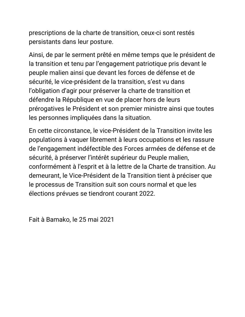 coup d'Etat Mali
