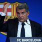 Laporta was giving his first press conference as Barca president