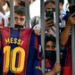 Barcelona fans gathered at the Camp Nou on Sunday to bid farewell to Lionel Messi
