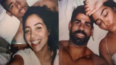 Gabriel Jesus et Diego Costa en compagnie de la même fille